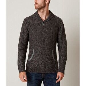 Buckle Outpost Makers Marled Gray Knit Cowl Neck Sweater Size Medium